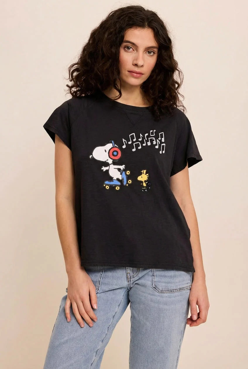 Teeshirt snoopy acid grey